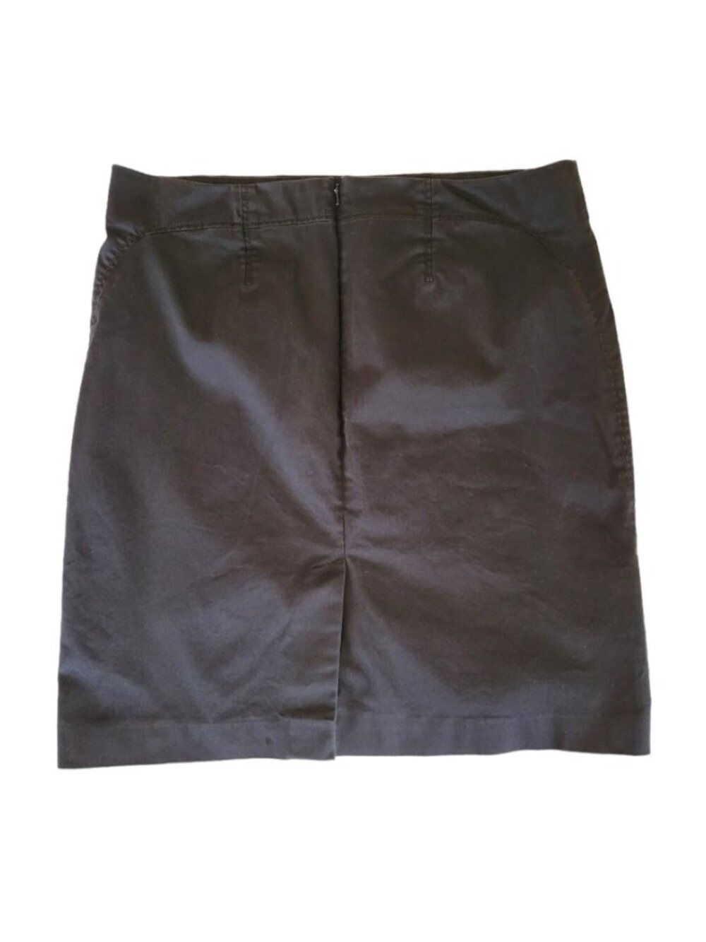 Pure Collection Black Pencil Skirt Knee Length Cotton Blend Women's SZ 14/16